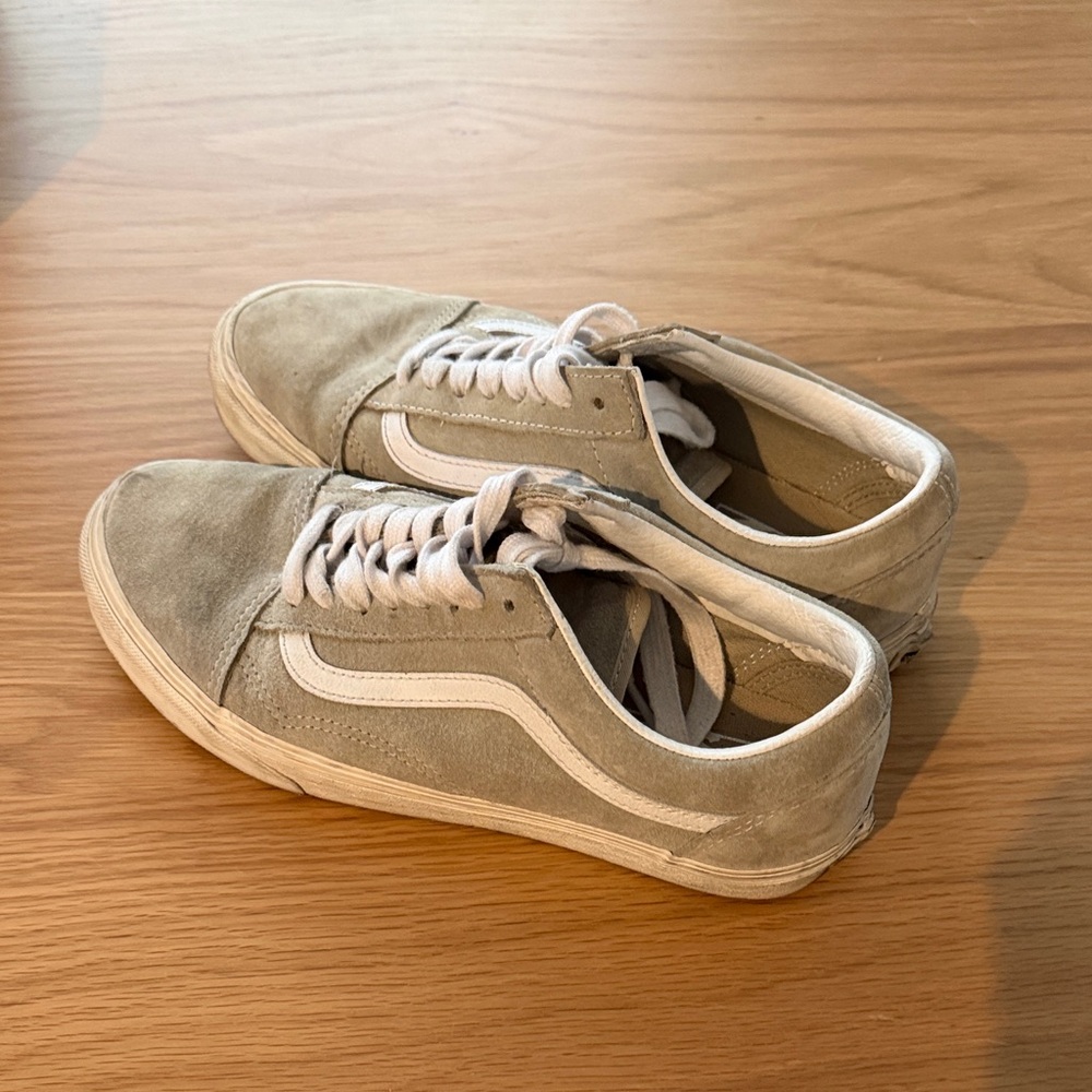 Vans suede sage green classics